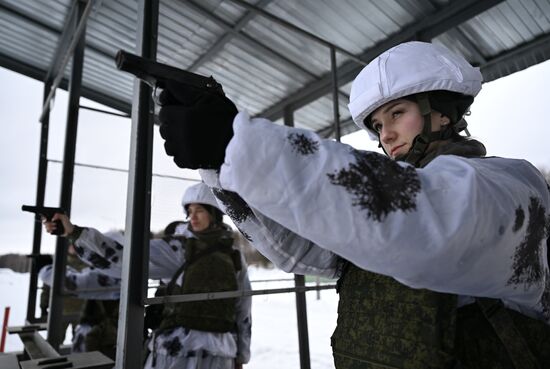 Russia Defence Female Cadets Training