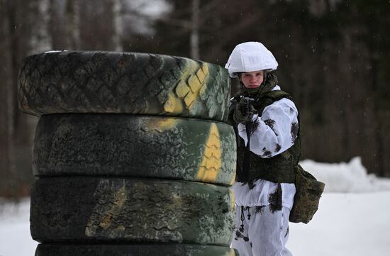Russia Defence Female Cadets Training