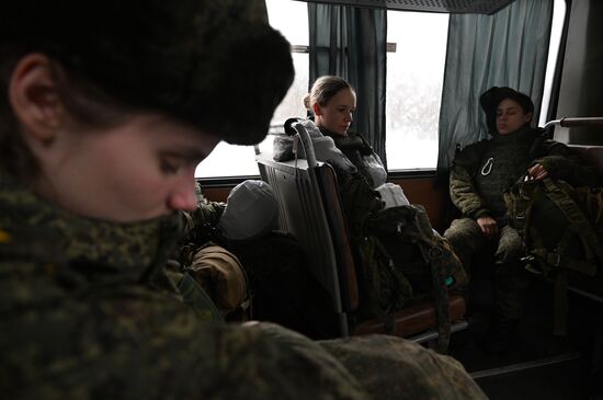 Russia Defence Female Cadets Training