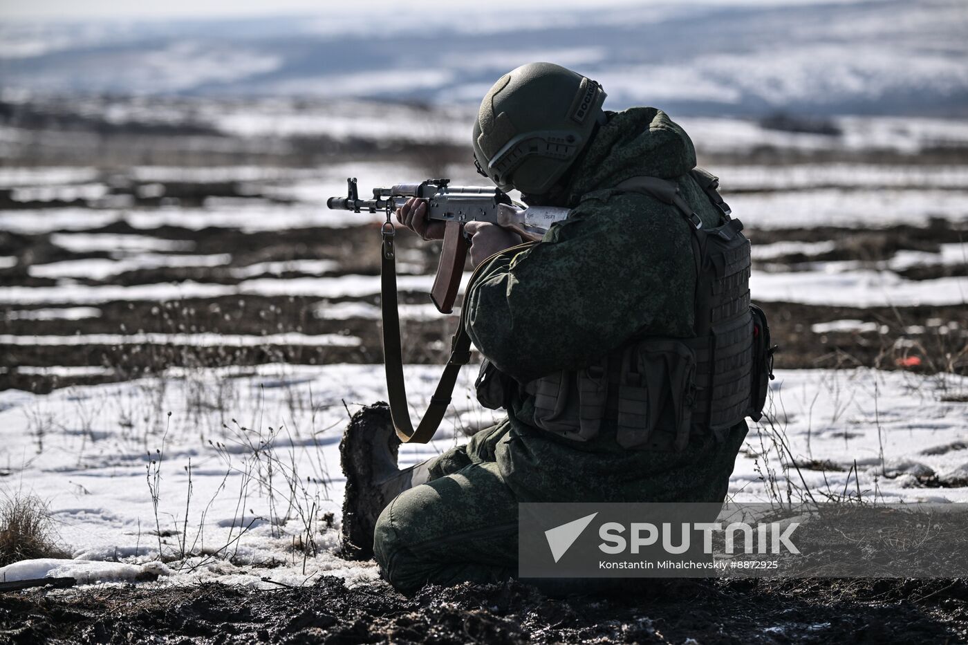 Russia Ukraine Military Operation Troops Training