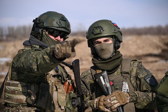 Russia Ukraine Military Operation Troops Training