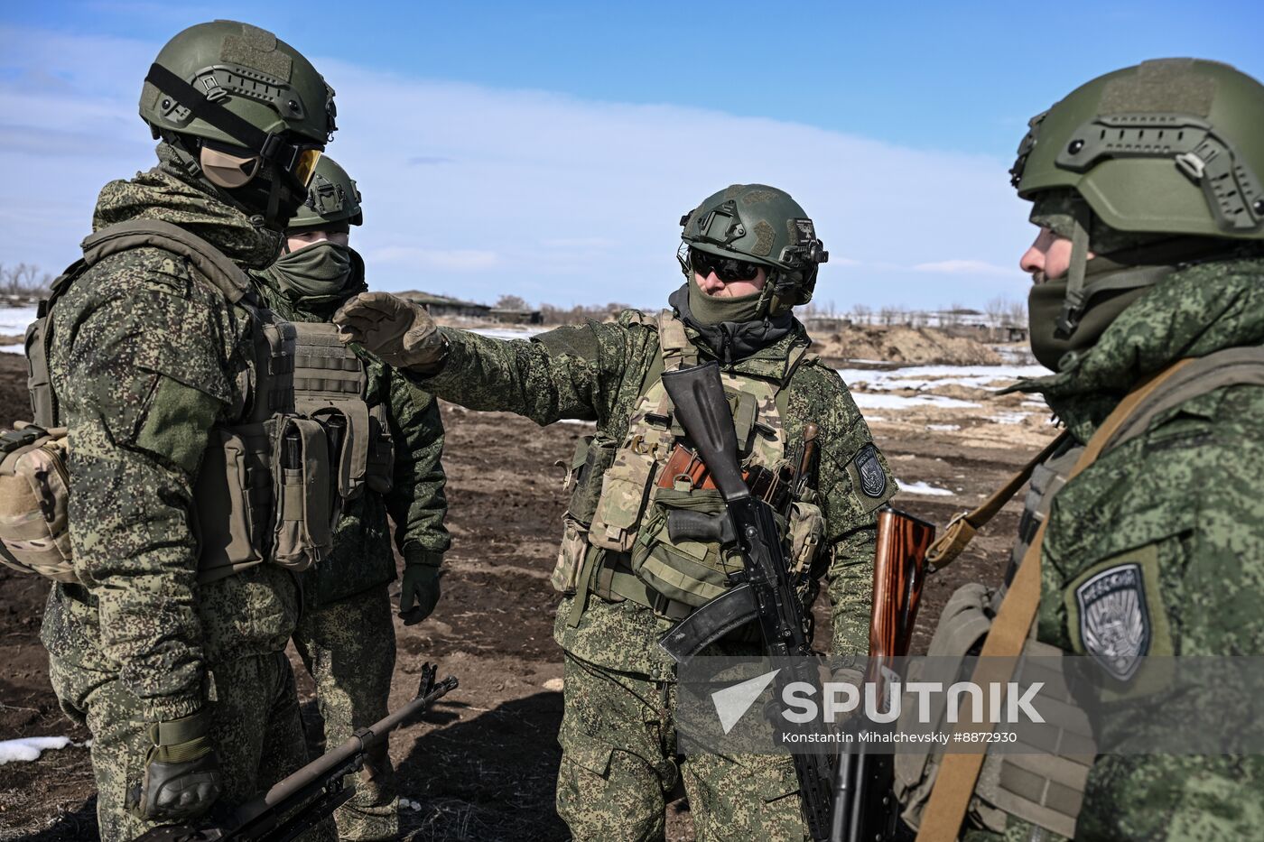 Russia Ukraine Military Operation Troops Training