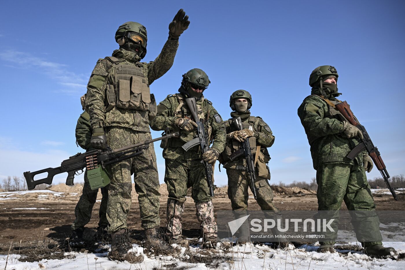 Russia Ukraine Military Operation Troops Training