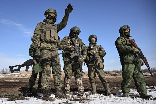 Russia Ukraine Military Operation Troops Training