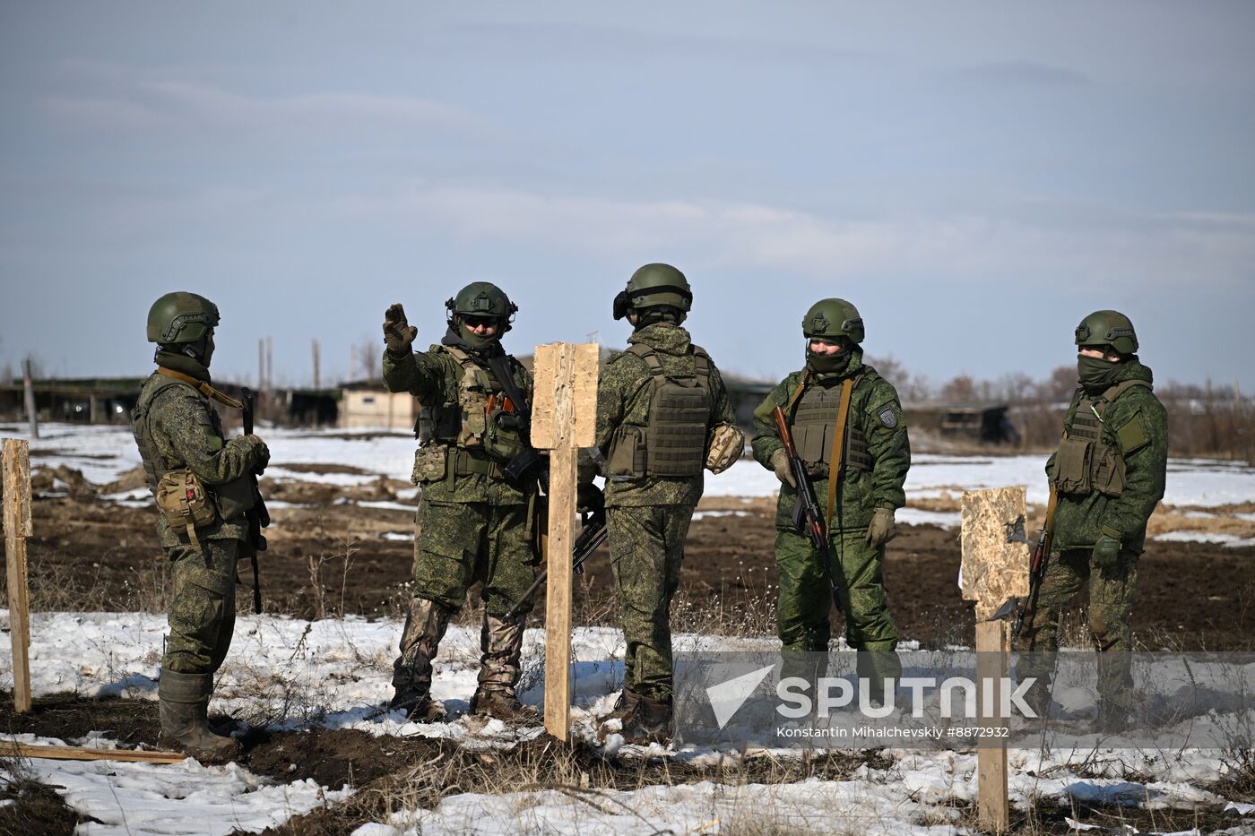 Russia Ukraine Military Operation Troops Training