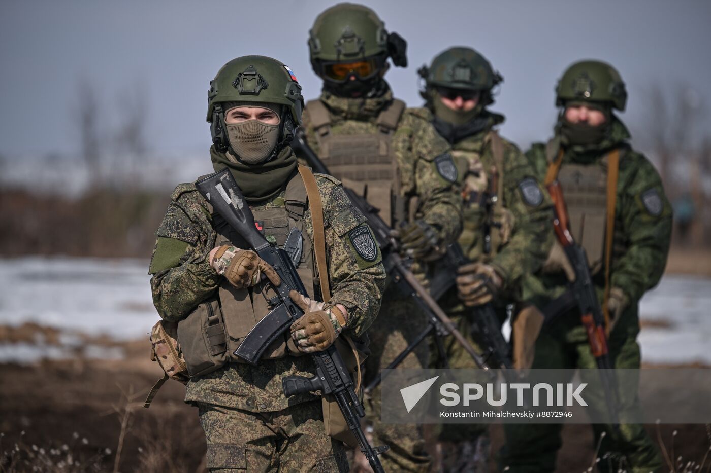 Russia Ukraine Military Operation Troops Training