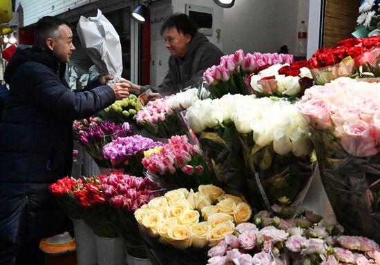 Russia Women's Day Preparations