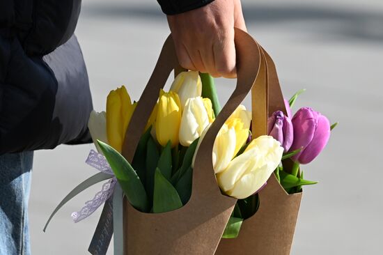 Russia Women's Day Preparations