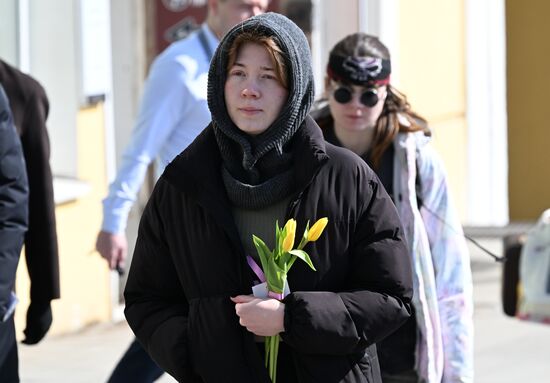 Russia Women's Day Preparations