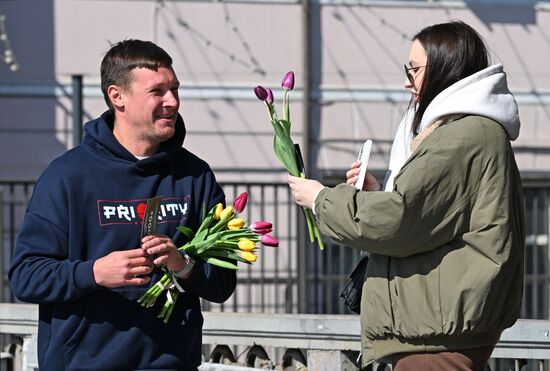 Russia Women's Day Preparations