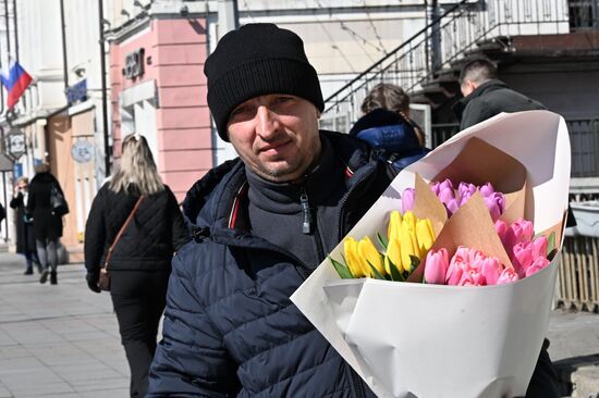 Russia Women's Day Preparations