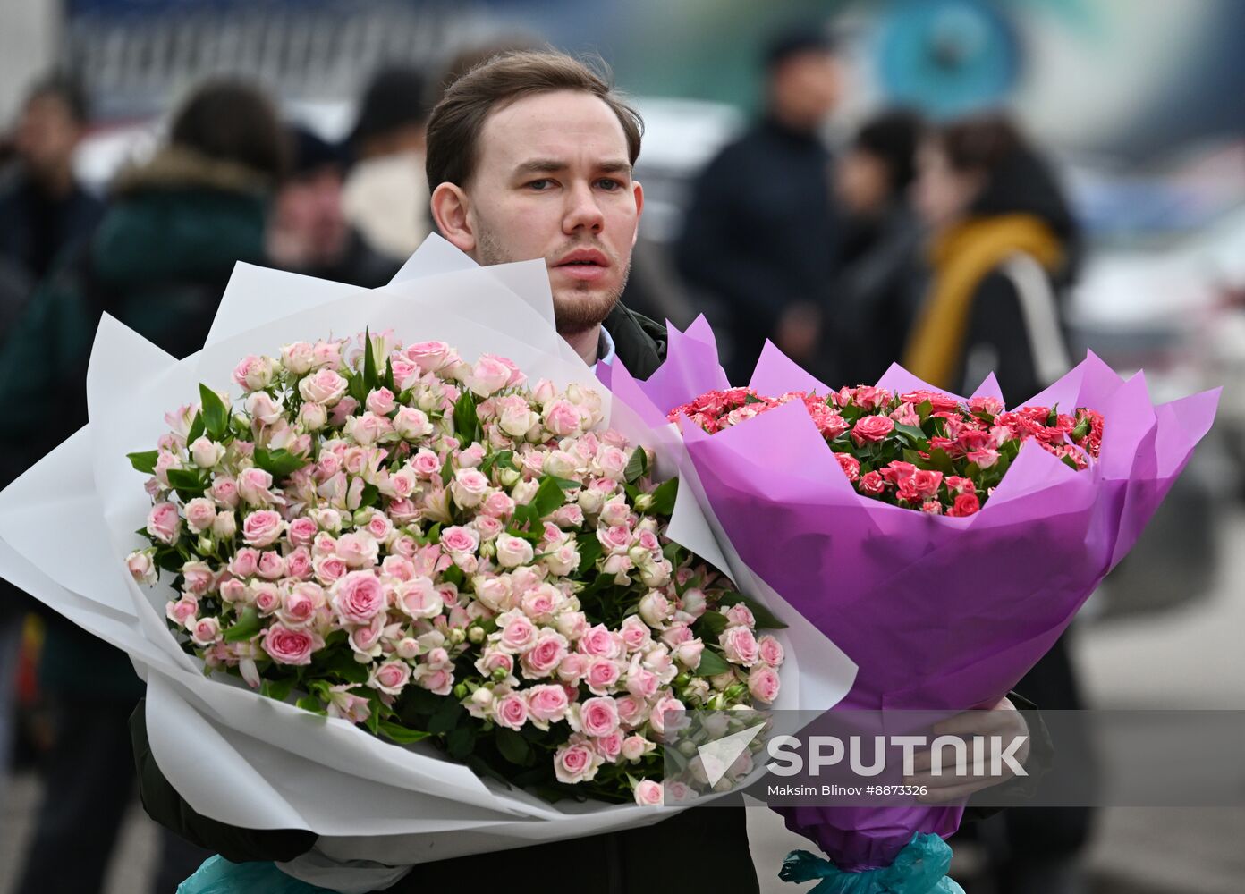 Russia Women's Day Preparations