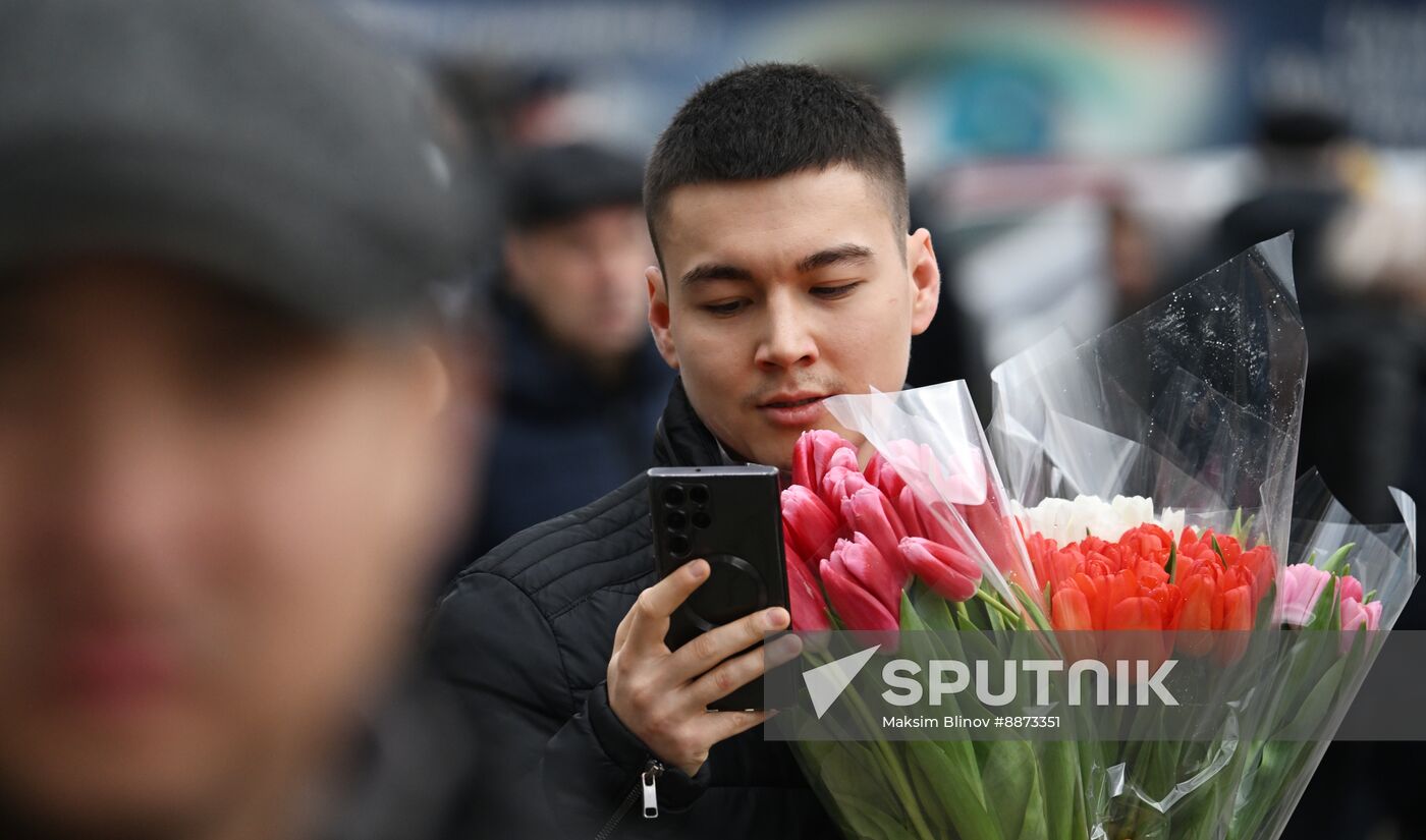 Russia Women's Day Preparations