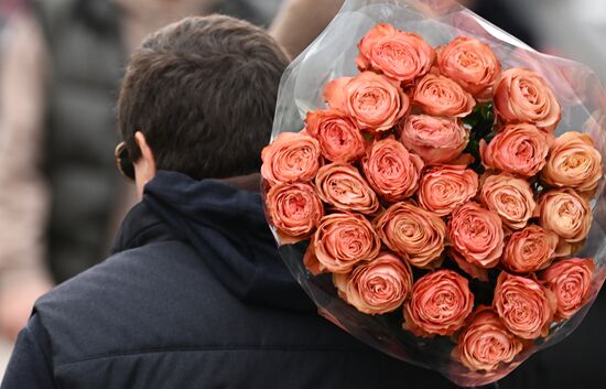 Russia Women's Day Preparations