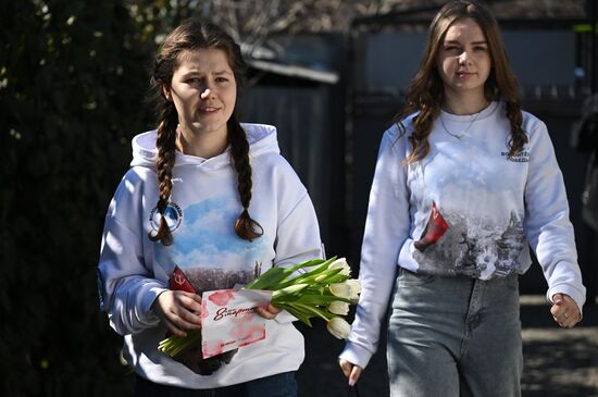 Russia Zaporozhye Region Women's Day
