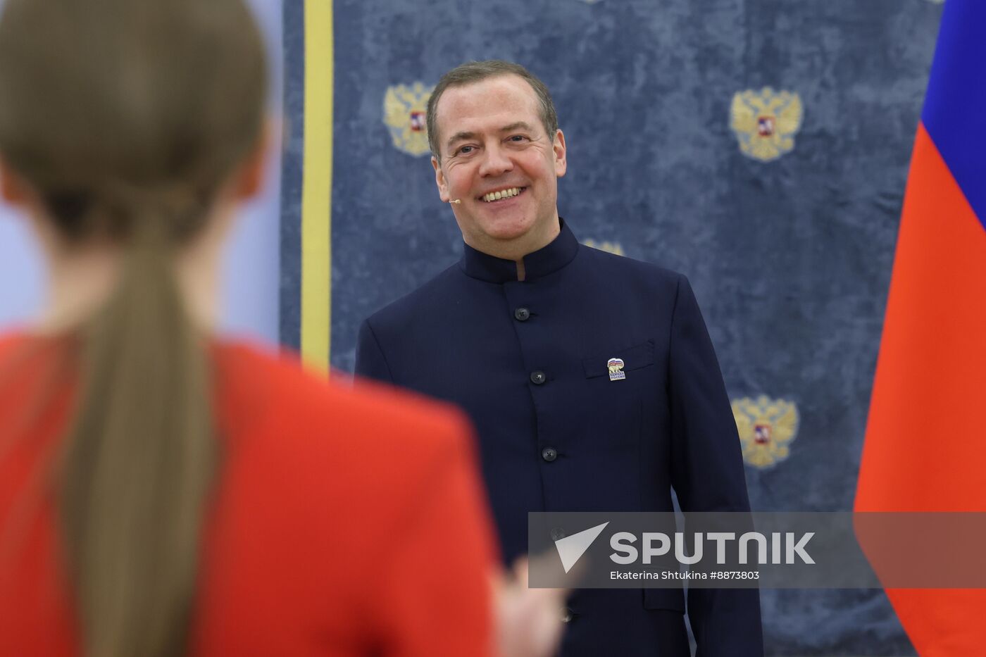 Russia Medvedev Women's Day