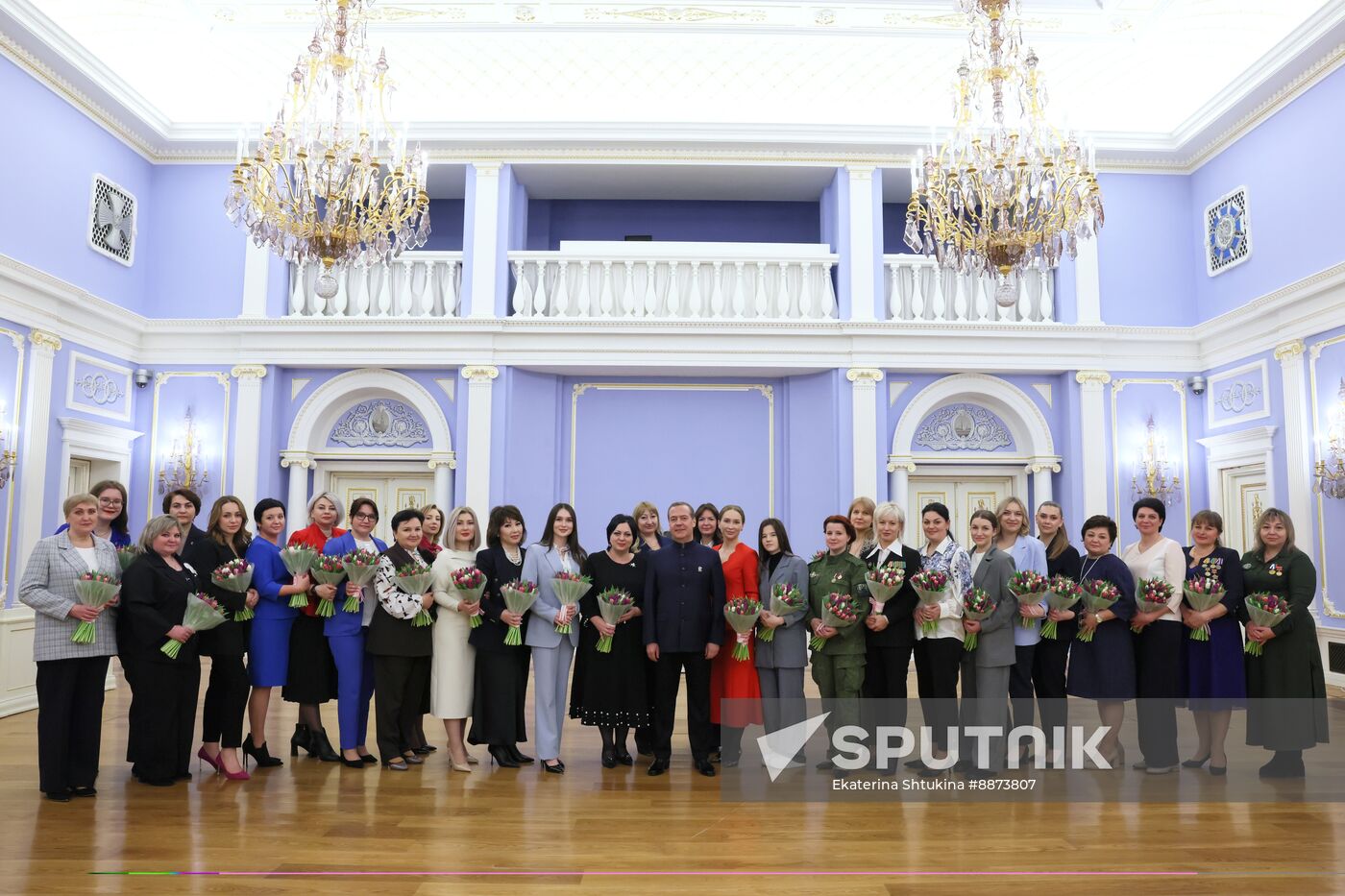 Russia Medvedev Women's Day
