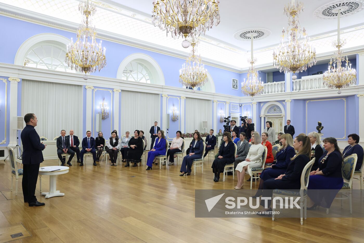 Russia Medvedev Women's Day