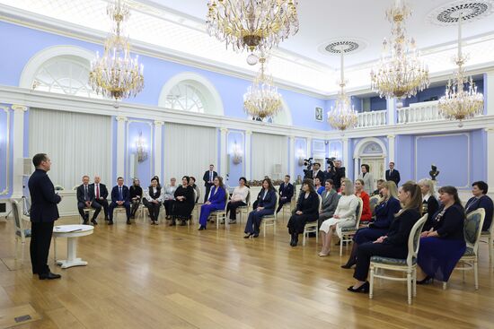 Russia Medvedev Women's Day