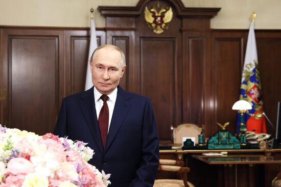 Russia Putin Women's Day