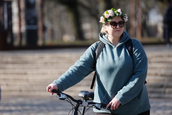 Russia Women's Day Bicycle Ride