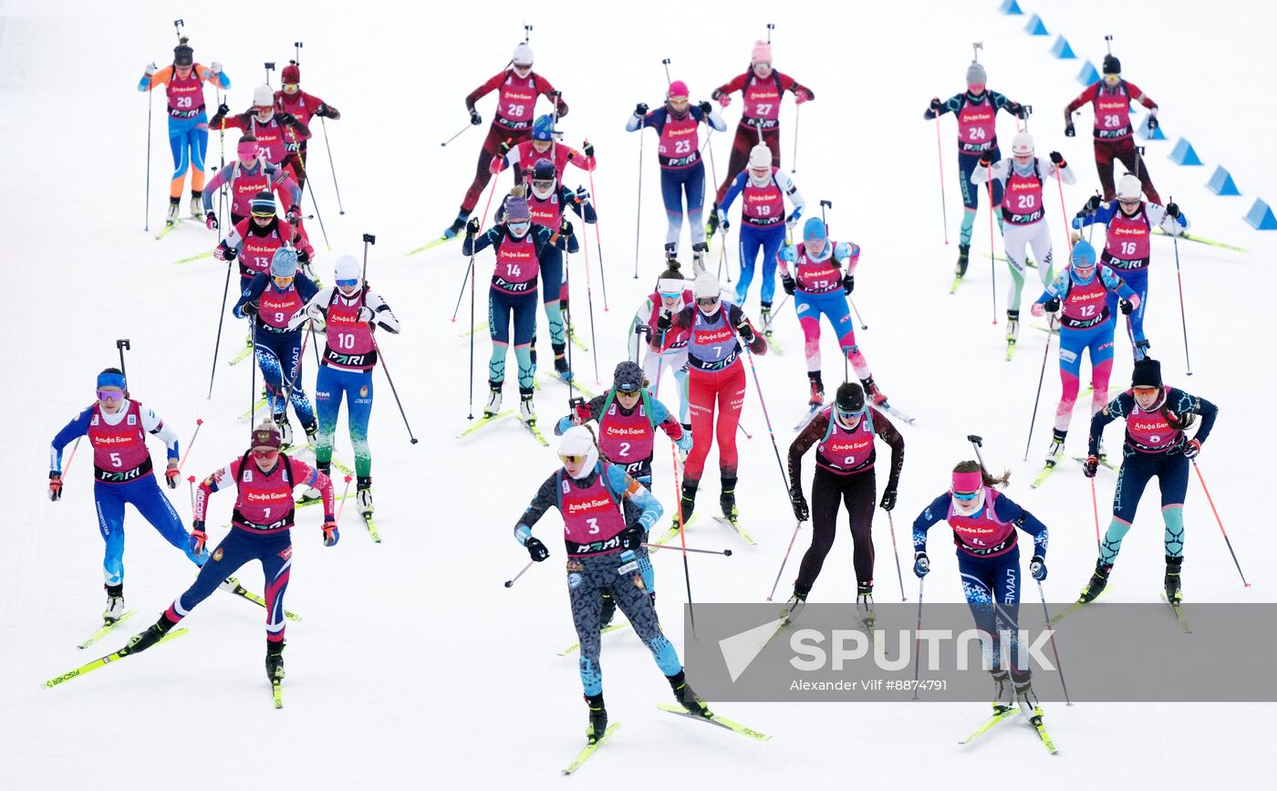Russia Biathlon Cup Women Mass Start