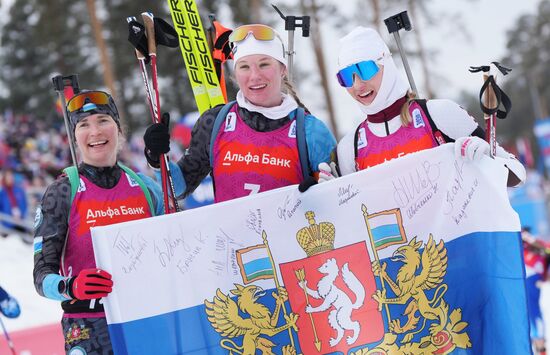 Russia Biathlon Cup Women Mass Start