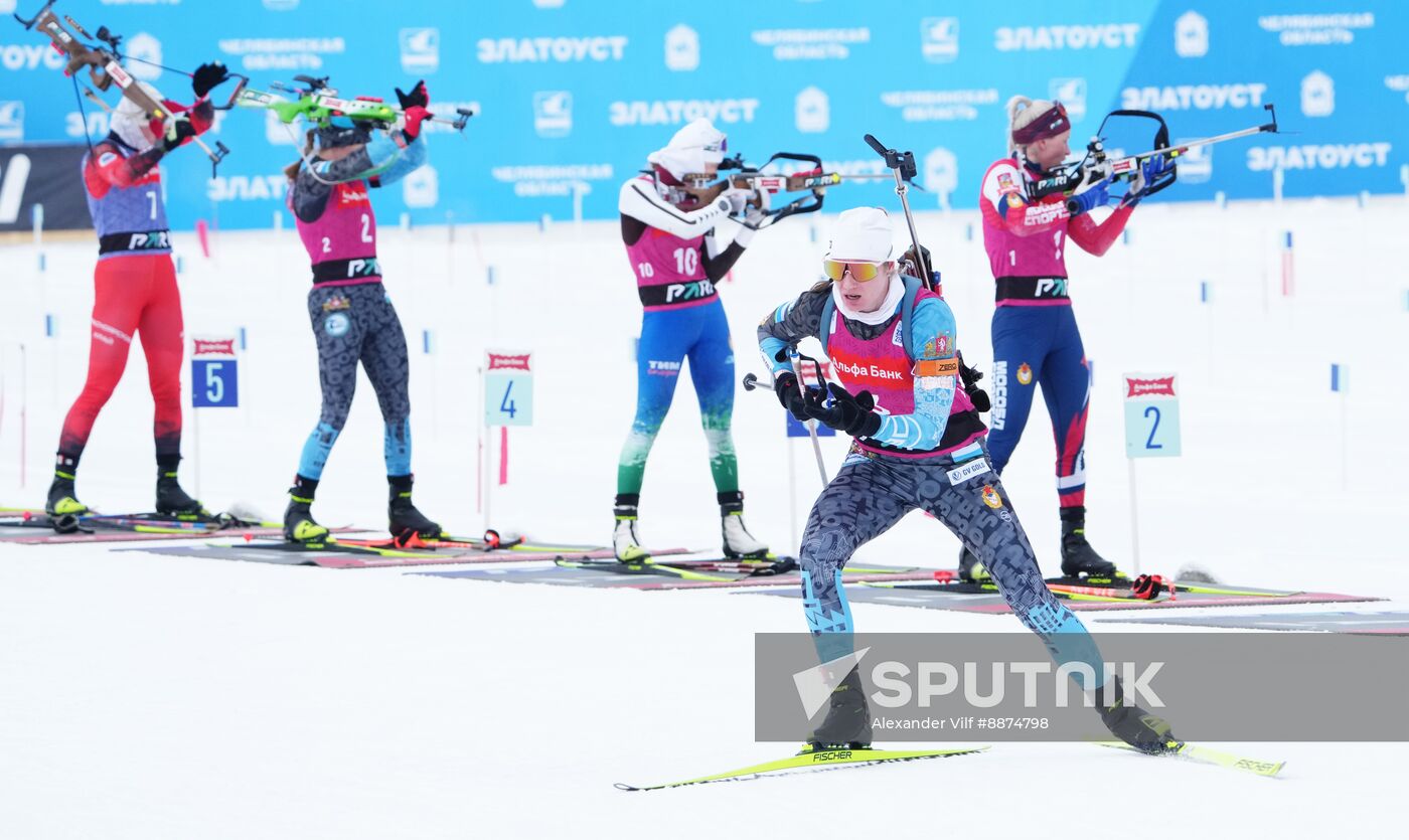 Russia Biathlon Cup Women Mass Start