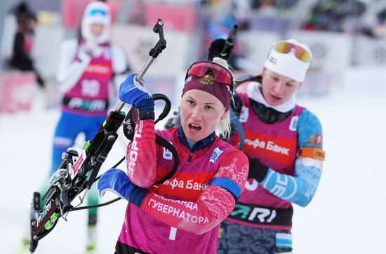 Russia Biathlon Cup Women Mass Start