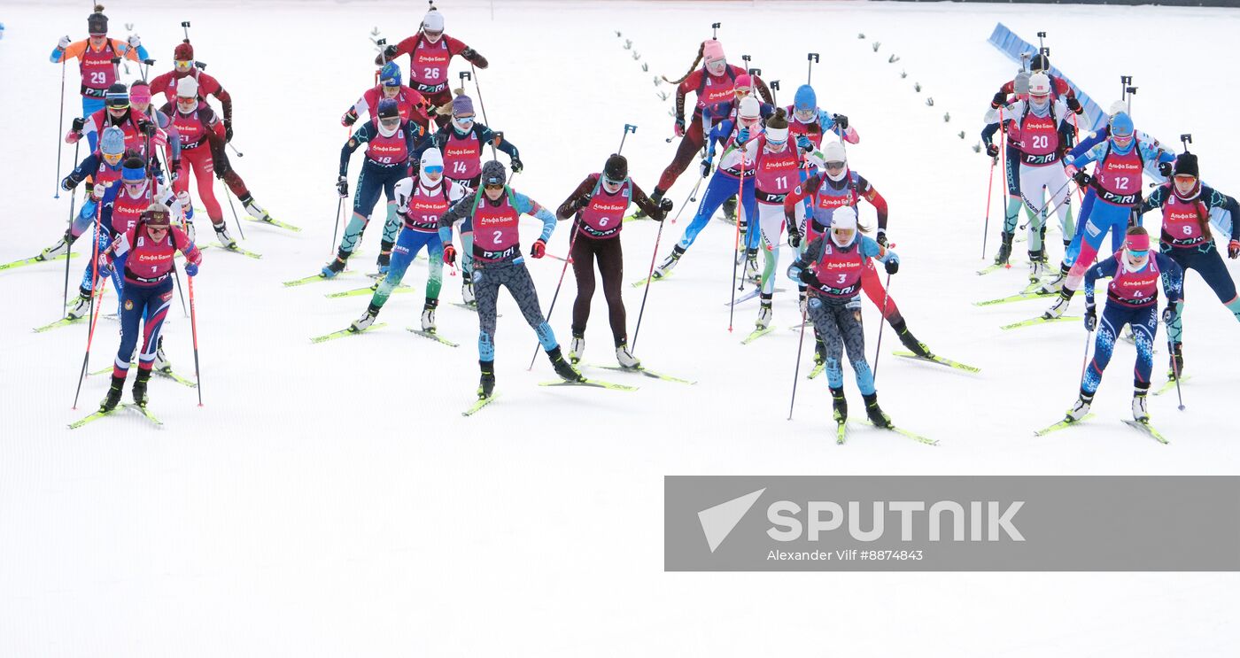 Russia Biathlon Cup Women Mass Start