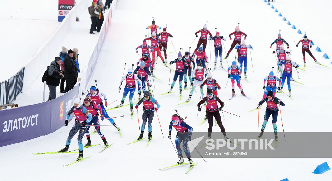 Russia Biathlon Cup Women Mass Start