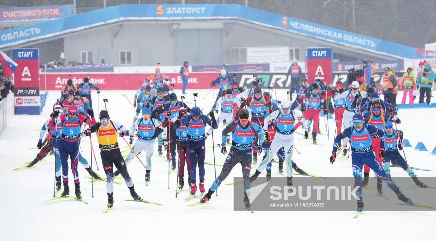 Russia Biathlon Cup Men Mass Start