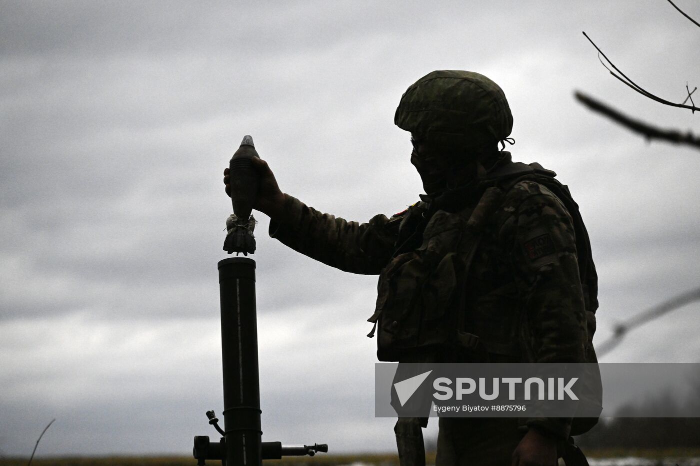 Russia Ukraine Kursk Attack Mortar Crew