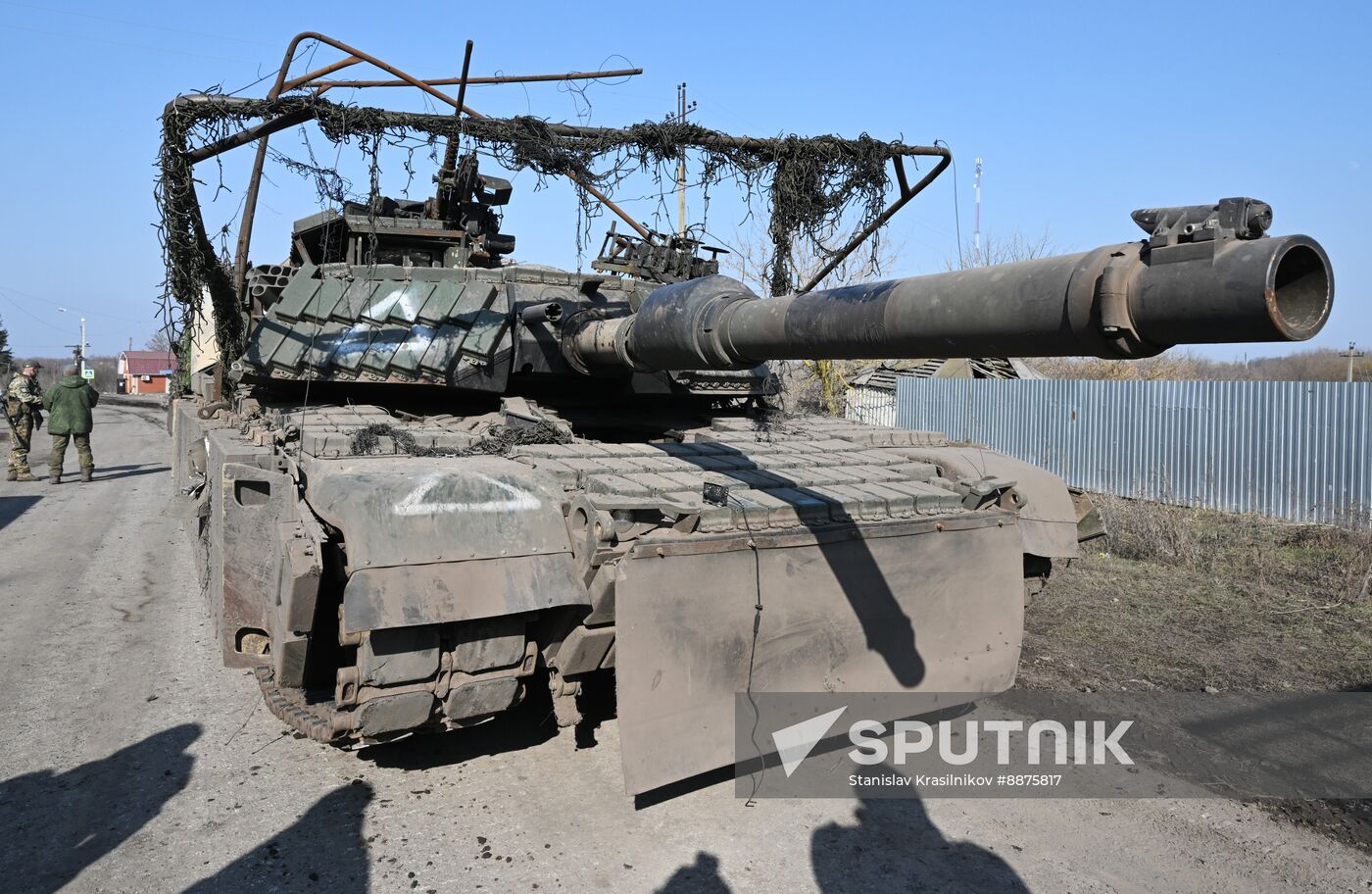 Russia Ukraine Kursk Attack Captured Tank