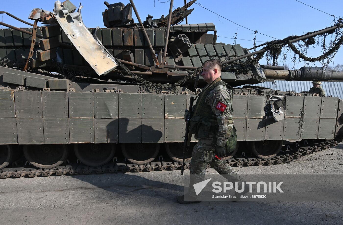 Russia Ukraine Kursk Attack Captured Tank