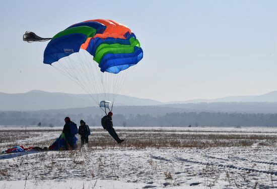 Russia Forest Firefighters Drills