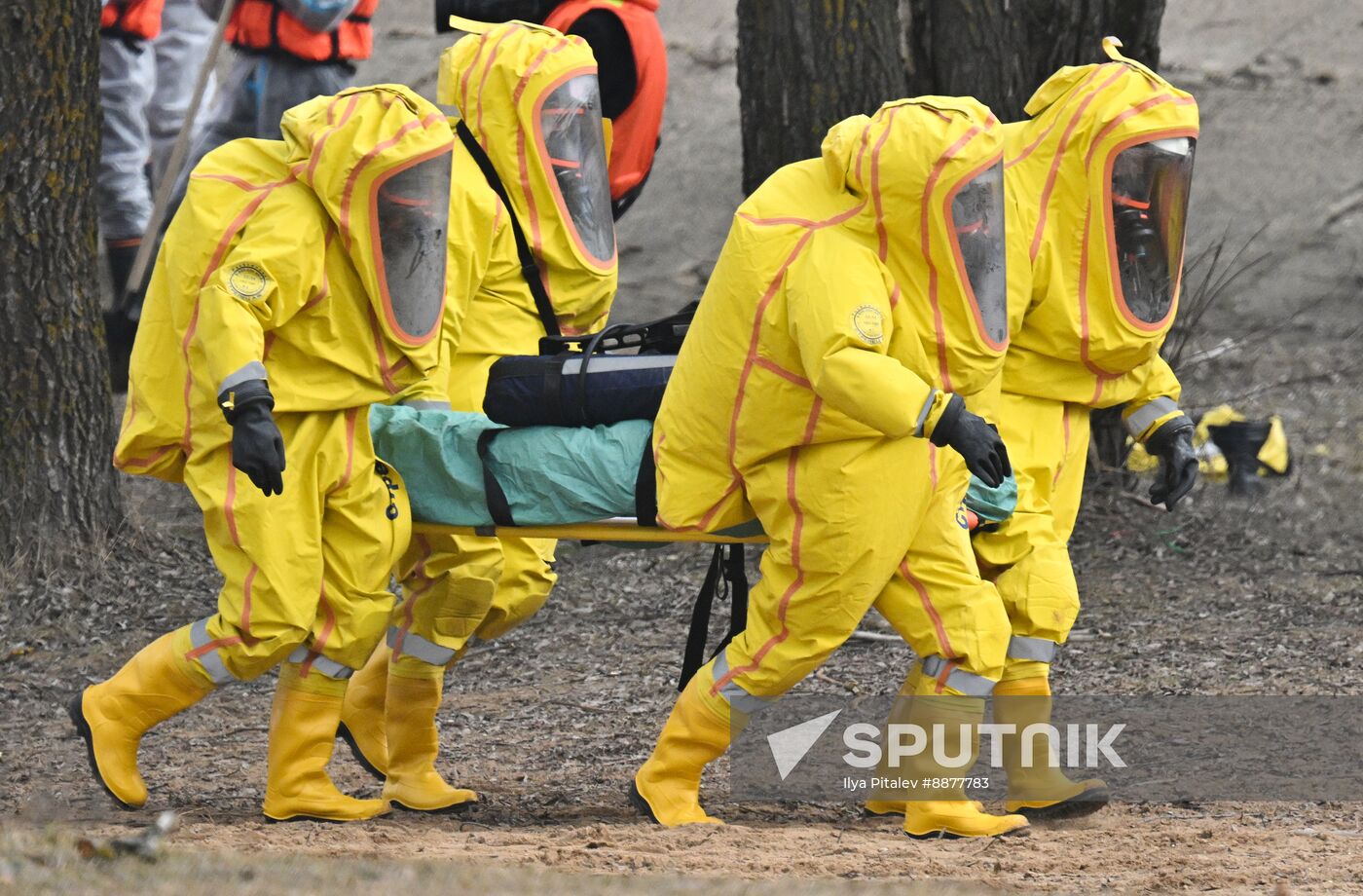 Russia Spring Flood Drills