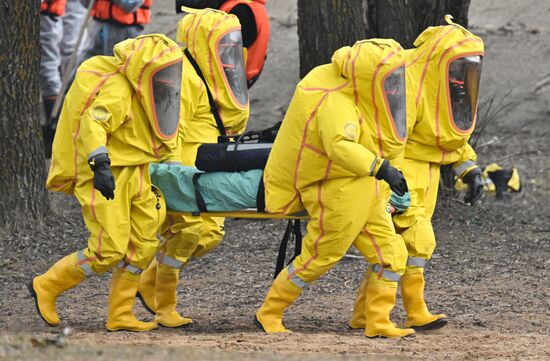 Russia Spring Flood Drills