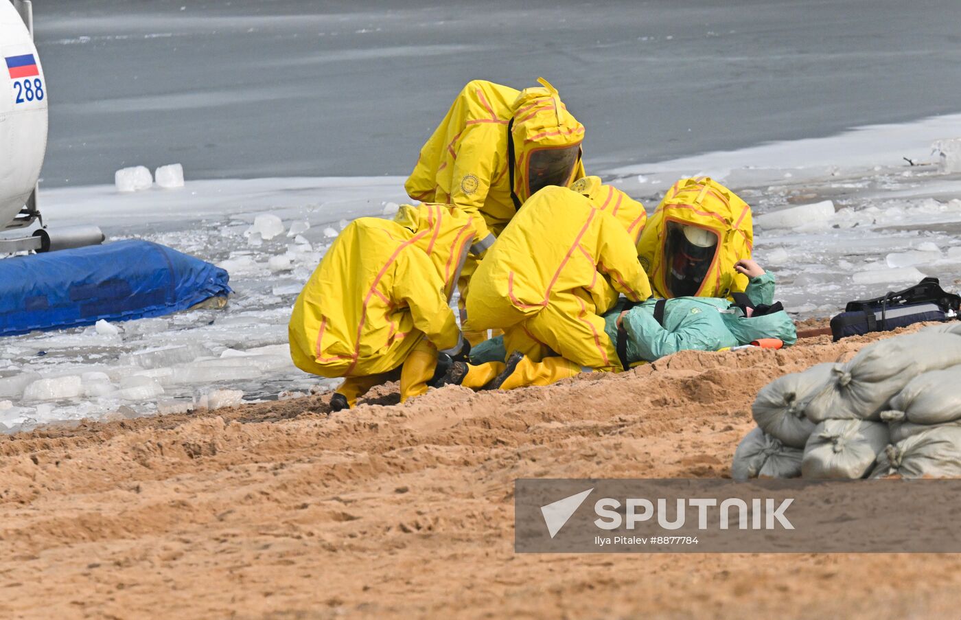 Russia Spring Flood Drills