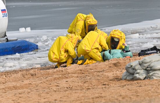 Russia Spring Flood Drills