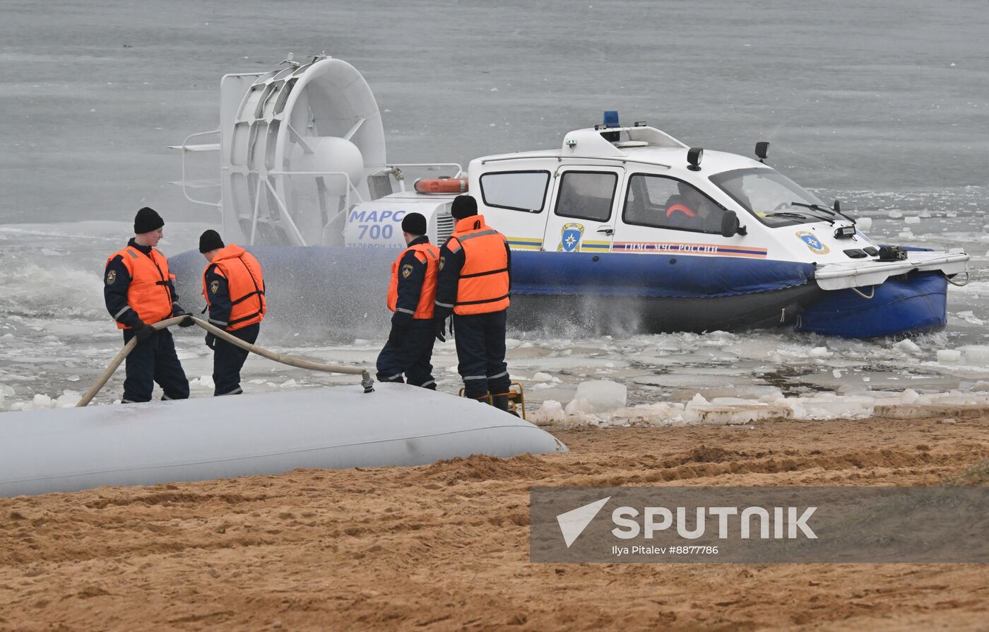 Russia Spring Flood Drills