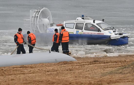Russia Spring Flood Drills