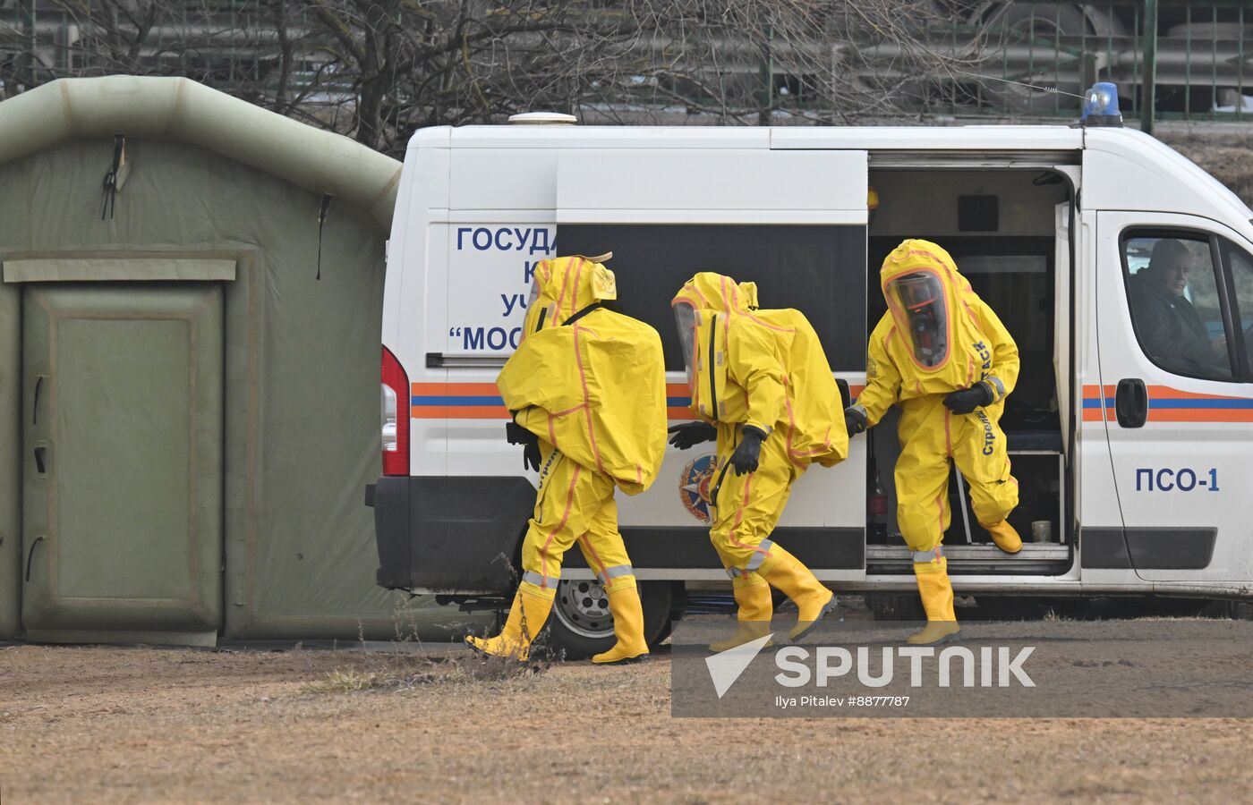 Russia Spring Flood Drills