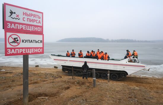 Russia Spring Flood Drills
