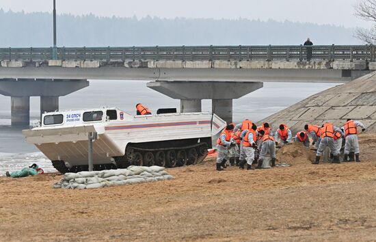 Russia Spring Flood Drills