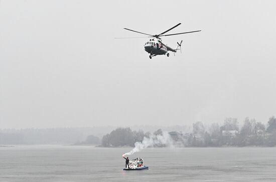 Russia Spring Flood Drills