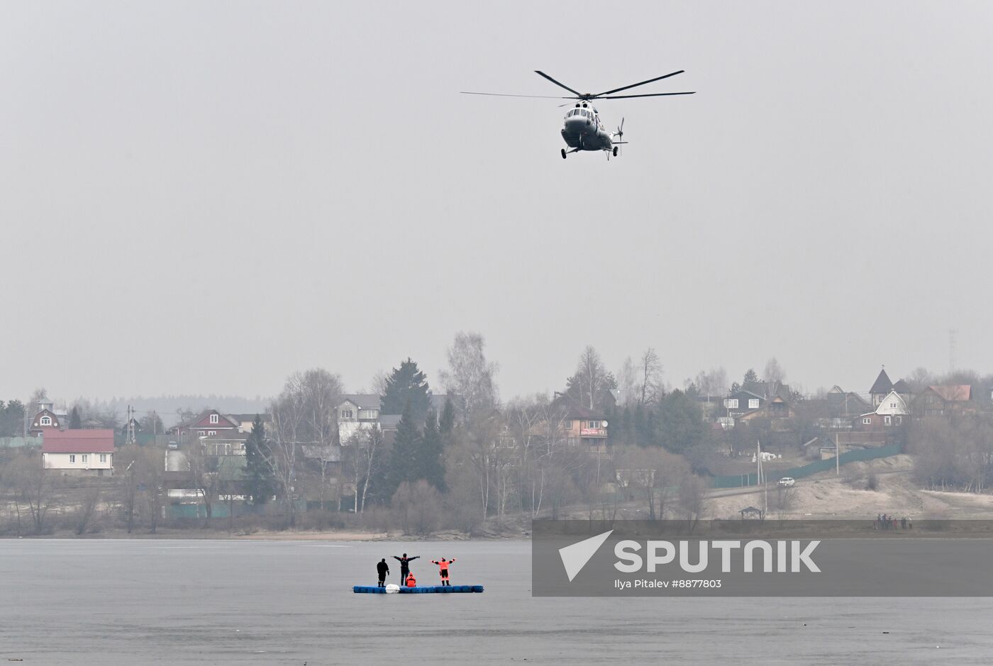 Russia Spring Flood Drills