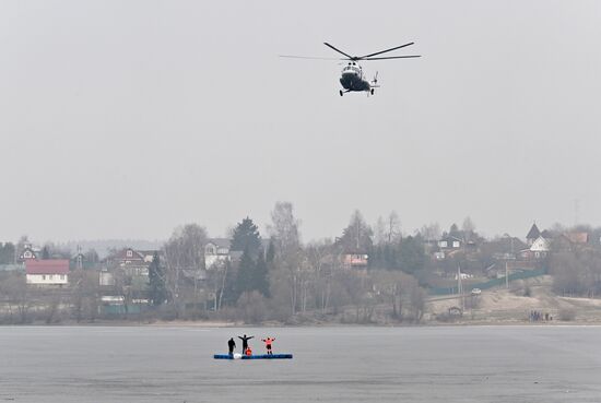 Russia Spring Flood Drills