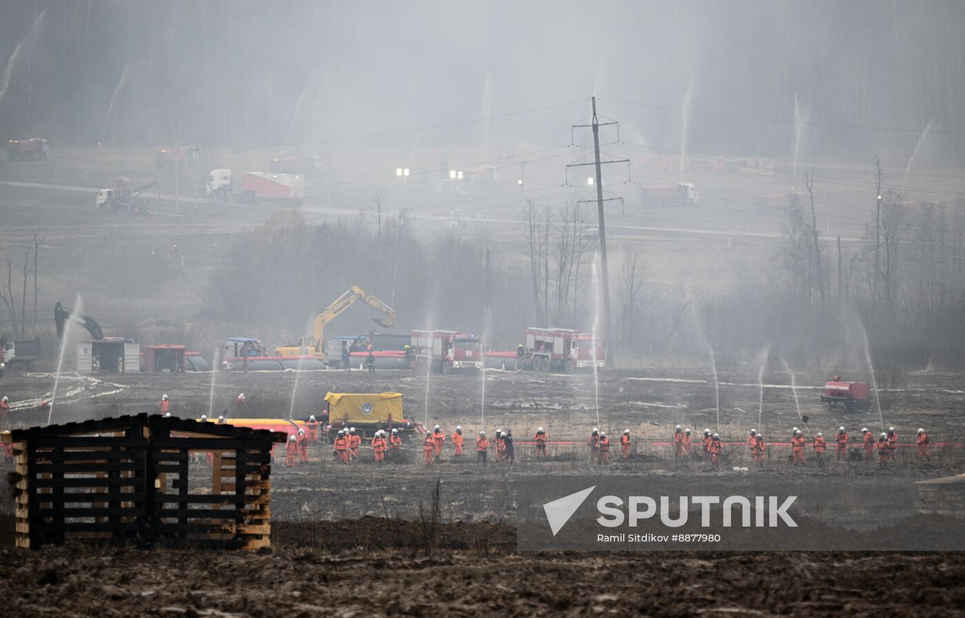 Russia Wildfire Drills