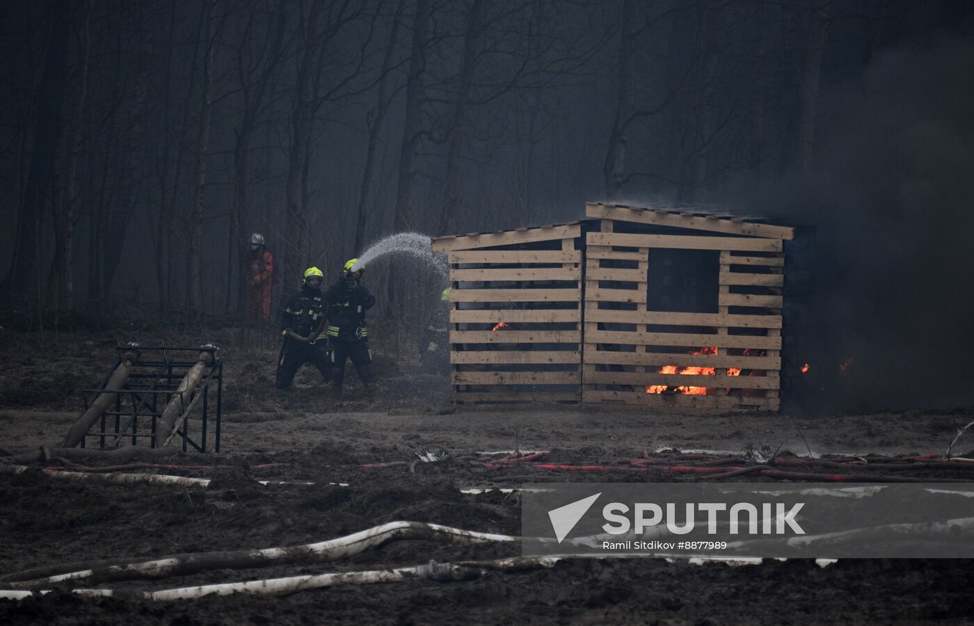 Russia Wildfire Drills